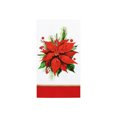 thumbnail image 2 of Christmas Multi Color Poinsettia Paper Guest Napkin, 12.9" x 15.7", 20 Count, Tableware Sets, Holiday Time, 2 of 5