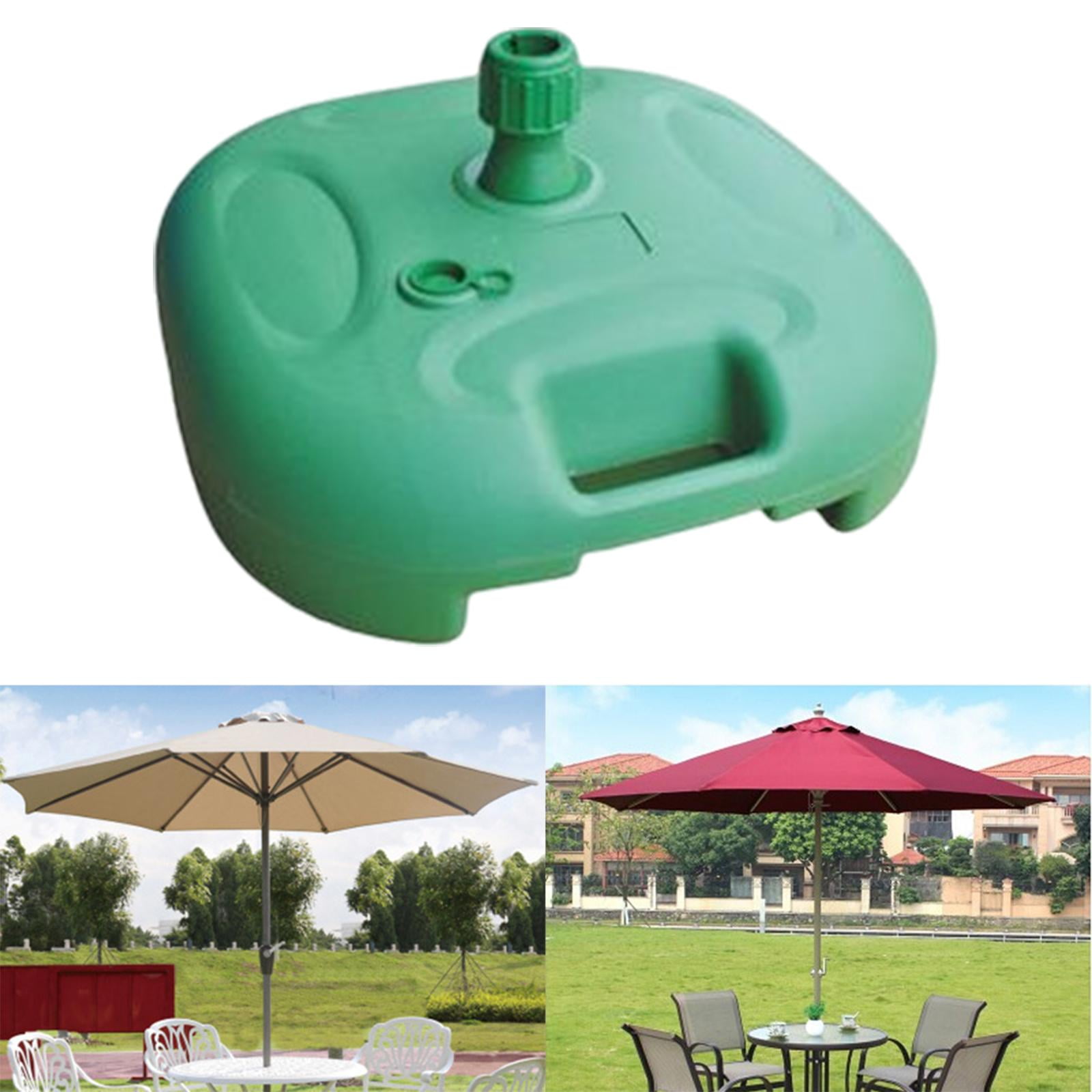 Axioma Heavy Duty Outdoor Umbrella Stand Water Filled Weight Patio Umbrella Stand Sun Green