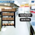 thumbnail image 2 of Estante Organizador Anaquel Metálico Ajustable Adf Estantería ADF-1N 100x84x30 cm Multiusos Color Negro, 2 of 7