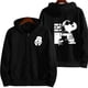 thumbnail image 5 of Snoopy-Sudadera con capucha y cremallera para hombre y mujer, chaqueta de dibujos animados de Anime, de gran tamaño, color gris, a la moda, para primavera y otoño, novedad de 2024, 5 of 5