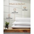 thumbnail image 3 of Juego de sábanas Good Sleep Bedding King dividido de algodón egipcio, 3 of 9