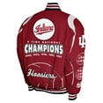thumbnail image 3 of Men's Franchise Club Crimson Indiana Hoosiers 5-Time Champions Signature Cotton Twill Full-Snap Jacket, 3 of 3