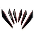 thumbnail image 1 of stanreset 6pcs ABS Front Bumper Lip Canard Splitter Fin Spoiler Kit For Lip Splitter Fin Canard Splitter A, 1 of 6