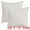 White, variant on Unique Bargains 2Pcs Decorative Throw Pillow Covers for Couch Bed Grey 12" x 20"