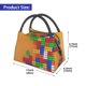 thumbnail image 2 of Fotbe Colorful Building Blocks A Bolsa Térmica Portátil con Estampado, Bolsa de Entrega de Alimentos Aislada, Bolsa Reutilizable de Gran Capacidad para Comidas y Supermercado, 2 of 6