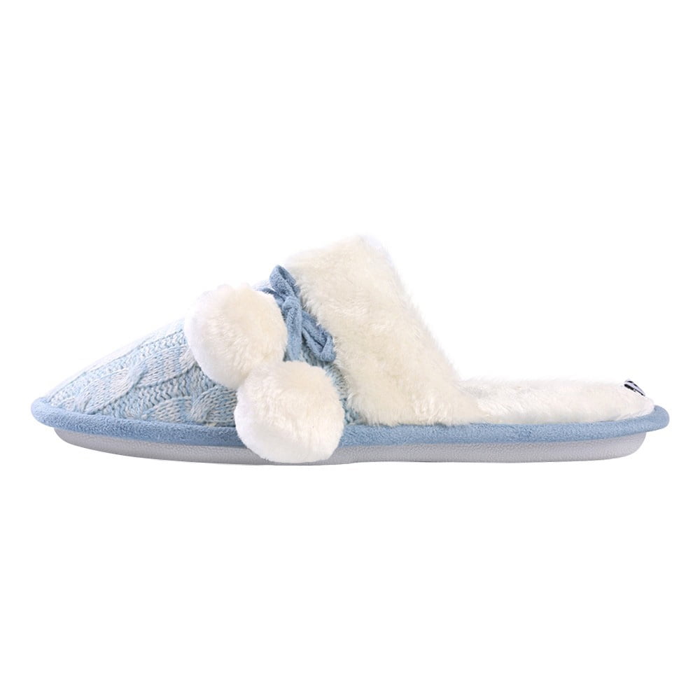 Aerusi Mady Pom Knit Women's Slip-on Indoor Home Slippers