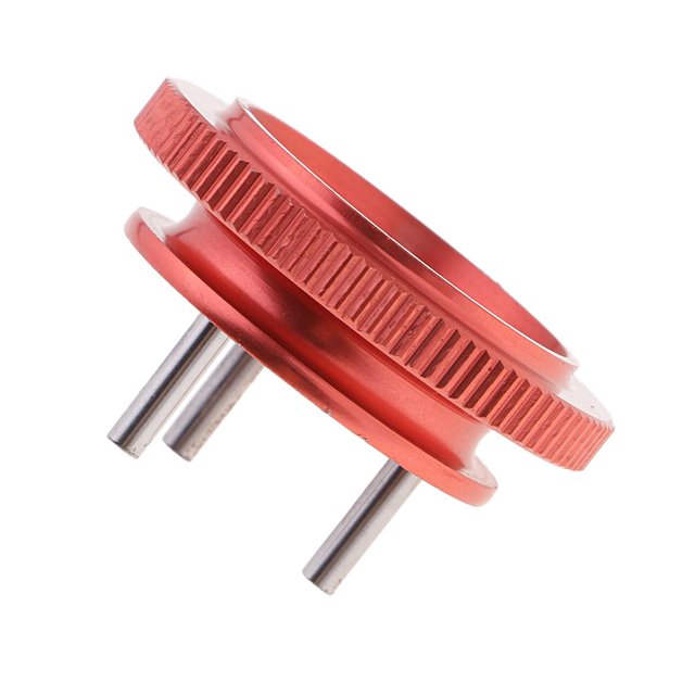 Rueda volante RC Parts Piezas de repuesto de aleación de 3 pines volante para HSP 1/8 RC Gas-powered Car Red rojo Magideal Rueda volante RC Parts