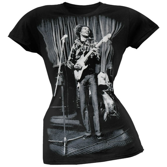 Bob Marley Women's Juniors Stage Short Sleeve T Shirt