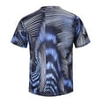 thumbnail image 6 of Crew Neck T Shirts for Men Short/long Sleeve Big and Tall Summer Tennis Tshirts Oversized Gradient Round Neck Summer Casual Vacation Basic Activewear, 6 of 6