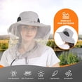 thumbnail image 2 of Mosquito Net Hat - Bug Cap Upf 50+ Protección solar con red oculta al aire libre para mujeres y hombres, 2 of 5