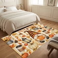 thumbnail image 4 of Area Rugs 3'x5', Gnomes Pumpkins Fall Carpet Runner Indoor Outdoor Rugs Home Decor Aesthetic, Thanksgiving Pumpkin Leaves Non Slip Mats Washable Accent Rug for Living Room Bedroom, 4 of 8
