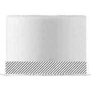 White and Grey Diagonal Edible Cake Decoration Ribbon -6 Slim Strips