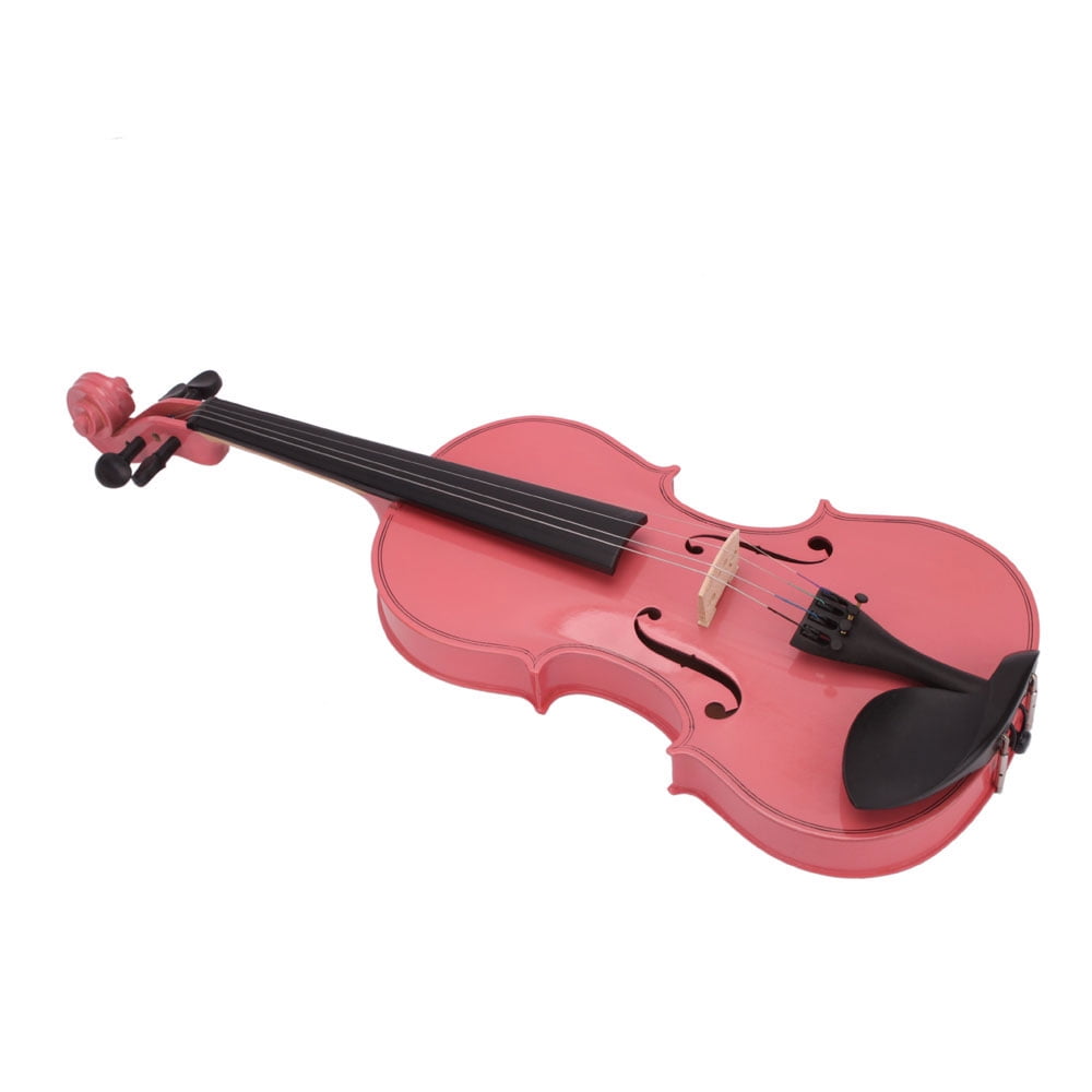 1/4 Acoustic Violin Case Bow Rosin, Pink