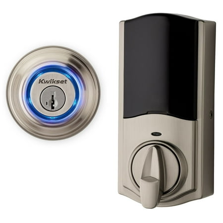 Kwikset 99250-202 Satin Nickel Kevo 2nd Gen Touch-To-Open Bluetooth Key & Electronic Smart (Best Smart Door Lock)