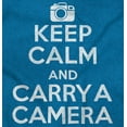 thumbnail image 2 of Keep Calm Carry A Camera Photographer Men's Graphic T Shirt Tees Brisco Brands 2X, 2 of 6