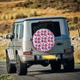 thumbnail image 3 of Spare Tire Cover, Blueberries Berry Pattern Wheel Cover Tire Covers For Trailers Car Truck Camper Universal Tire Covering Fits Diameter14"-17", 3 of 4
