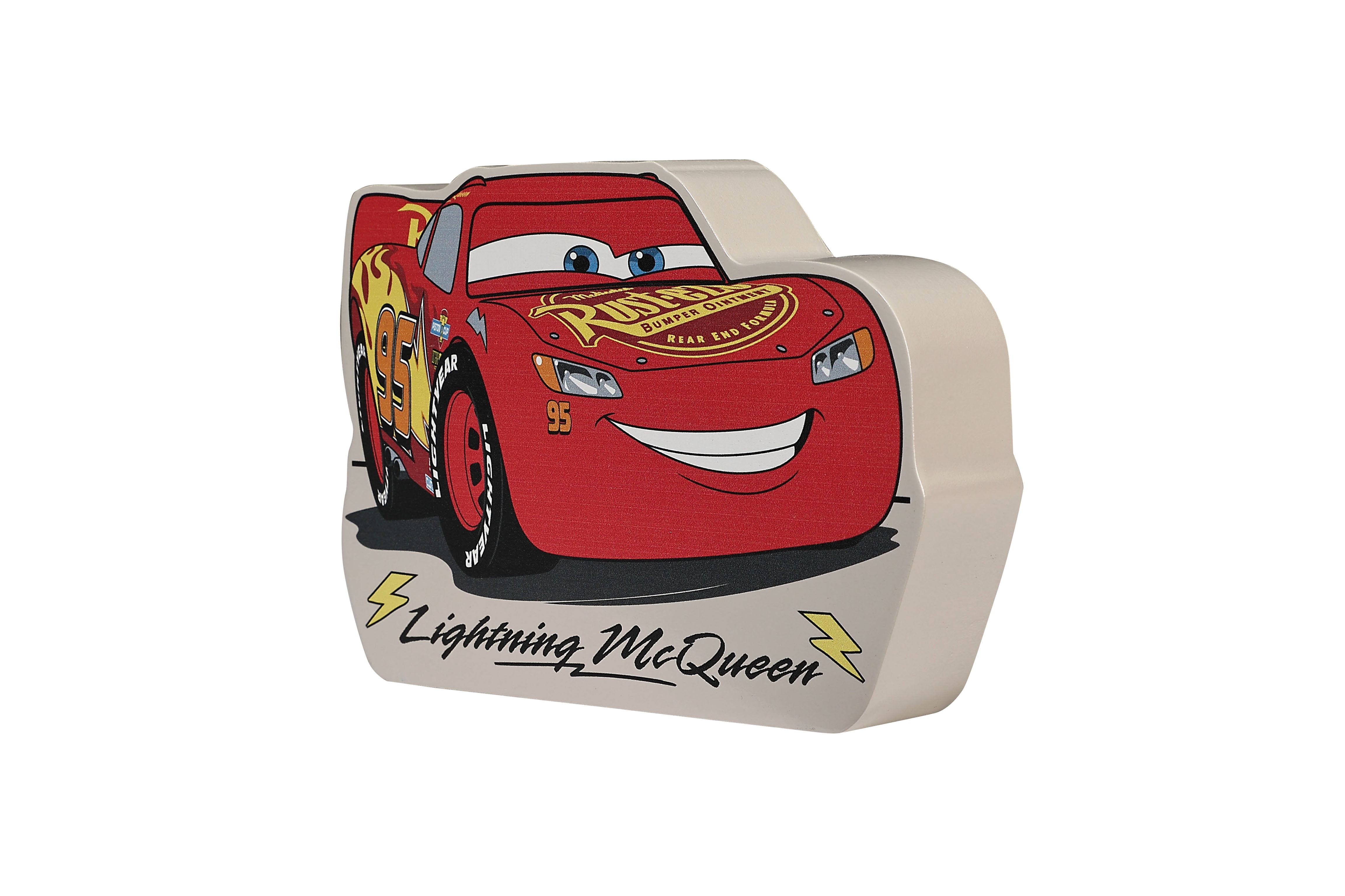 Disney Cars Lightning McQueen Die-Cut MDF Block by POP Creations