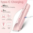thumbnail image 5 of Bikini Trimmer for Women, Imountek 2 in 1 Dual Head Cordless Body Shaver, IPX7 Waterproof Pubic Hair Razor, Wet&Dry Use for Face & Body, 5 of 12