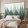 thumbnail image 3 of Green Ombre Large Tapestry for Bedroom Wall Hanging Tapestry,Primeval Forest Modern Abstract Art Aesthetics Ceiling Backdrop Tapestries Poster Blanket Wall Decor for Teens Room Living Room 86" x 104", 3 of 8