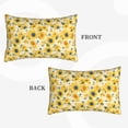 thumbnail image 2 of Honeii Blue Floral Sunflower Decorative Throw Pillow Case - Elevate Your Couch, Sofa, or Bed with Stylish Home Decor, Perfect Gift Idea-14"x20", 2 of 6