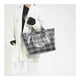thumbnail image 4 of Bolso de PVC grande para mujer, impermeable y acabado brillante, bolso elegante con letras estampadas, bolsa versátil para la compra y regalo para Navidad y uso diario, 4 of 8