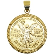 14kt Centenario Pendant Gold Plated - Dije De Centenario Oro Laminado Brasileno