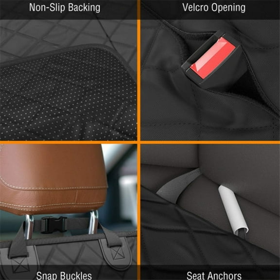 Fuluru Universal Car Seat Cover Pet Dog Mat Waterproof Back Bench Cushion Non-slip Pad