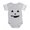 Heather Gray, variant on CafePress - Pumpkin Face Painty_Bl - Cute Infant Baby Football Bodysuit