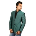 thumbnail image 2 of Blazer en Lin Vert Gracieux pour Hommes. Ce Produit Est Fait sur Commande., 2 of 2