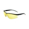 Kimberly-Clark 08152 V40 Contour Eye Protection, Black Frame/amber Lens
