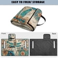 thumbnail image 6 of Xixirimido Easy-carry Golf Cart Seat Covers, Portable Golf Cart Seat Towel Blanket Quilted with 4 Pockets Fits for EZGO, Yamaha, Club Car & More 2-Seat Carts, Dragonfly and Boho Mandala, 6 of 8
