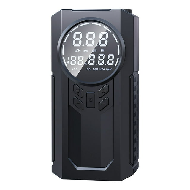 Tire Portable Starter with Air Compressor 8000mAh Car Battery Jumper Starter Battery Pack 150PSI Tire Inflator 12V Car Battery Booster Pack with LED Display