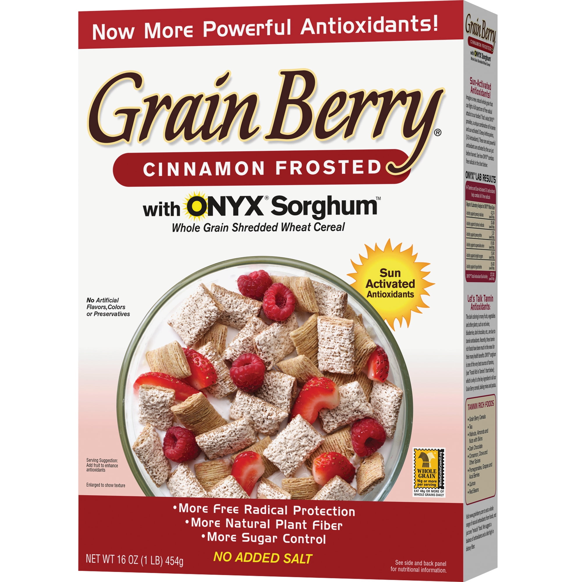 Grain Berry Cinnamon Shredded Wheat Cereal 16 OZ