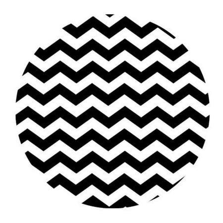 

POPCreation Black and White Chevron Round Mouse pads Gaming Mouse Pad 7.87x7.87 inches