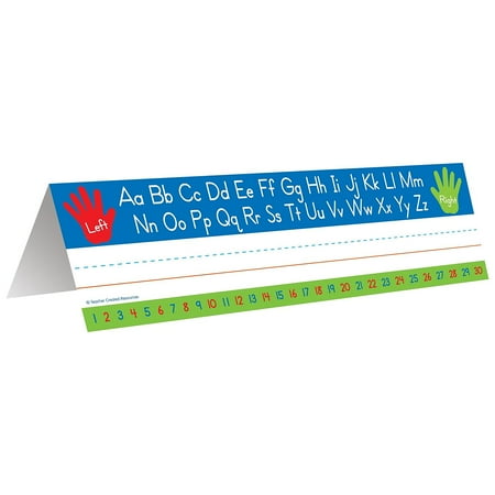 UPC: 0088231957232 | Teacher Created Resources Left/Right Alphabet Name Plates 3.5 x 11.5 36/Pack (TCR5723)