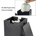 thumbnail image 5 of BAIDE HOME Propane Tank Cover Table, Square Propane Tank Holder Hideaway for 20 lb Propane Tank, Propane Tank Cover for Gas Fire Pits, Black, 5 of 7