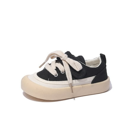 

HuaAngel Toddler Girls Little Girls Canvas Classic Lace-Up Walking Shoes W395 Sizes 7.5C-1Y