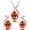 Orange OR, variant on PPgejGEK Drop Water Fashion Women's Flash Drill Suit Pendant Earrings Necklace Necklaces Pendants Pendant Necklace Set Pendant Necklace Set for Valentine's Day Mother's Day Christmas Birthday Gifts