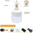 thumbnail image 3 of Luz de camping, bombilla LED recargable, luz exterior alimentada por batería, luz de tienda portátil para camping de emergencia, patio, jardín y barbacoa. JM, 3 of 5