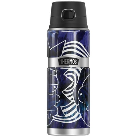 

Rick and Morty Space Tie Dye THERMOS STAINLESS KING Stainless Steel Drink Bottle Vacuum insulated & Double Wall 24oz