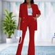 thumbnail image 3 of Traje de 2 Piezas NikouMX Mujer Pantalón Largo Color Liso, 3 of 6