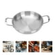 thumbnail image 5 of Olla de acero inoxidable para ramen coreano, olla para sopa y mariscos con asa, color plateado, 1 unidad, 5 of 5