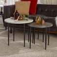 thumbnail image 2 of 3 Piece Round Nesting Coffee Table Set- Birch, 2 of 21