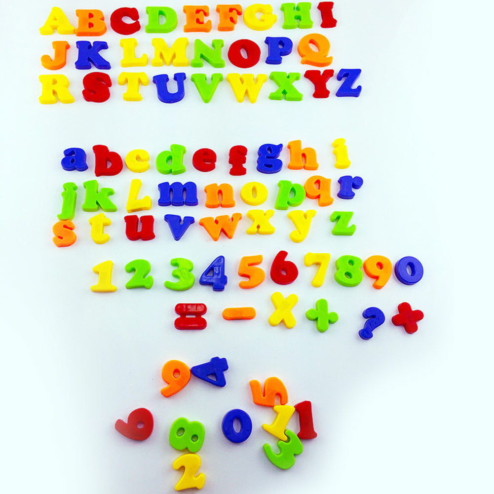 Magnetic Letters Childrens Lower Case Kids Alphabet Magnets 52 Fridge Spelling 