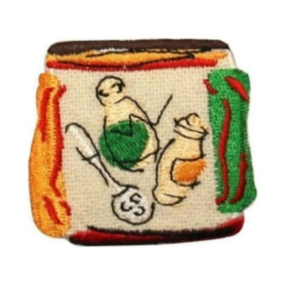 ID 1227F Spices Badge Patch Veggie Emblem Craft Embroidered Iron On Applique