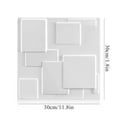 thumbnail image 7 of FLOLEOPA 30Pack 3D Wall Tiles 30X30cm Wall Paneling PVC Wall Cladding Panels Decorative Wall Covering White for Living Room, Bedroom, 7 of 7