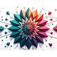 thumbnail image 4 of Geometric Abstract Origami Art Banner Backdrop for Wall Decoration Event Display Photography Props Birthday Party Supplies Background Decor, 4 of 4