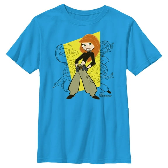 Boy's Kim Possible Action Poses  Graphic Tee Turquoise X Small