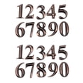 thumbnail image 1 of 20Pc Gate Digits 0 to 9 Number Tag Numeral Door Plaque House Drawer Sign Plating Hotel Home Sticker Bronze, 1 of 5