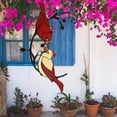 thumbnail image 2 of Red Birds Stained Glass Window Hangings High Stained Glass Suncatcher Hanging Or, 2 of 11